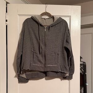 Splendid Gray Zip-Up Hoodie